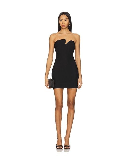 superdown Black Rizz Strapless Mini Dress
