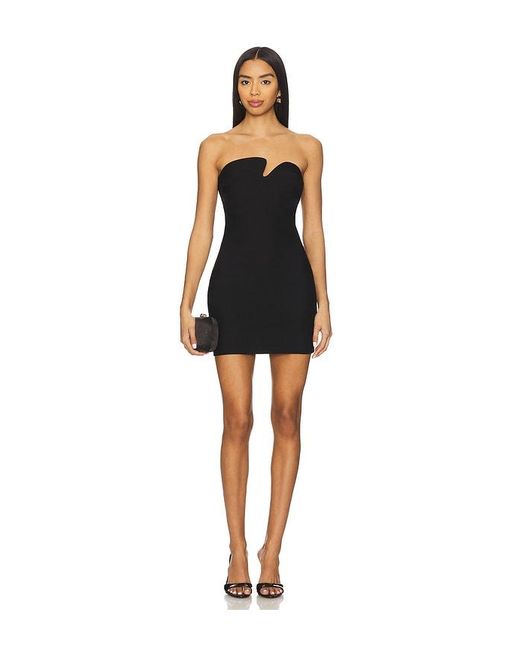 knee length dresses for ladies Augusta Off The Shoulder Foldover Mini Dress • Shop American Threads Black / L main image 1