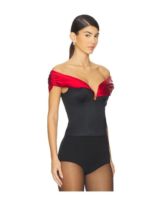 MAJORELLE Red Nuria Top