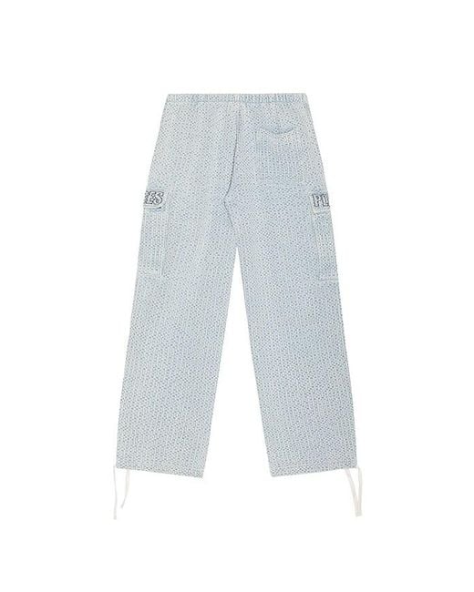 Pleasures Cargo-Hose Knitted in White für Herren