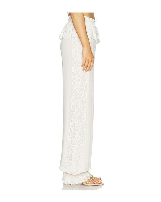 LoveShackFancy White Clyra Pants