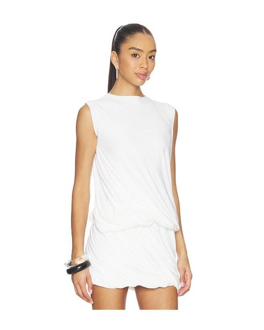 Norma Kamali White Sleeveless Twist Top
