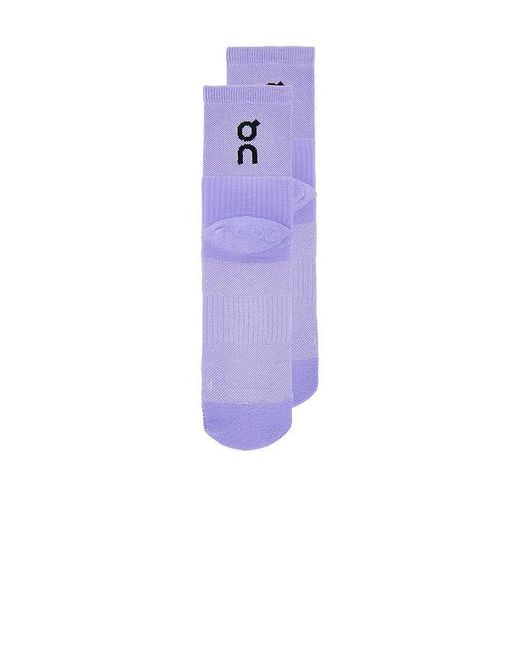On Shoes Purple Court Sock High for men