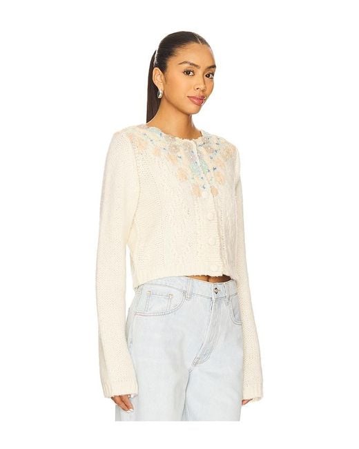 Free People White Pixie Cardi