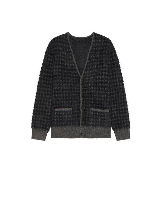 AllSaints Black Edgar Cardigan for men