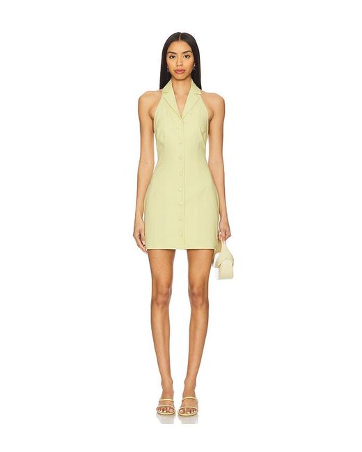 MORE TO COME Yellow Kylie Mini Dress