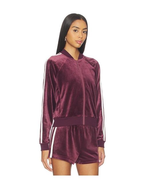 Splits59 Purple Heritage Velour Bomber Jacket