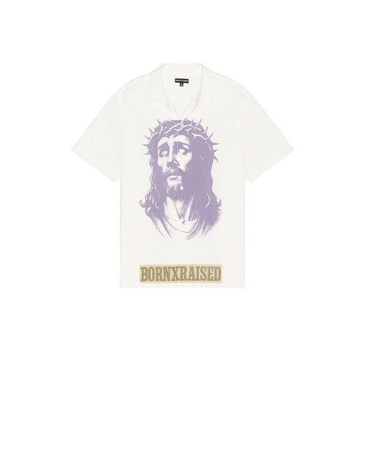 Camiseta Salvation En Color Blanco Talla (También En M, S, Xl/1X, Xxl/2X) Born X Raised de hombre de color White