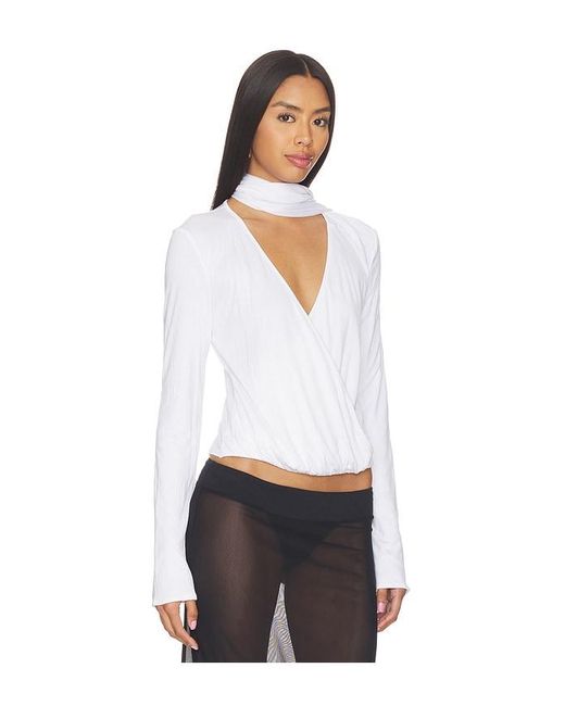 With Jean White Eve Top