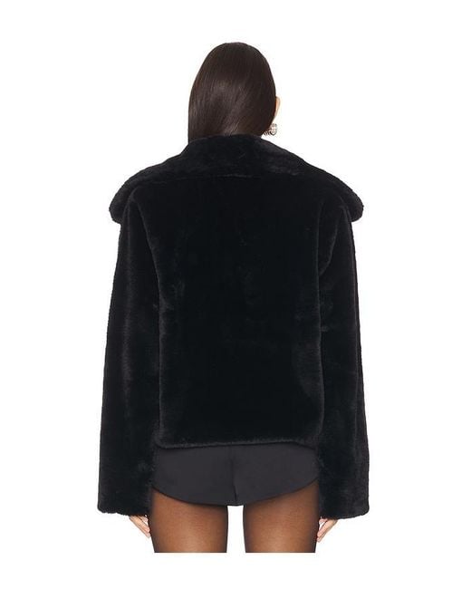 superdown Black Willow Faux Fur Coat