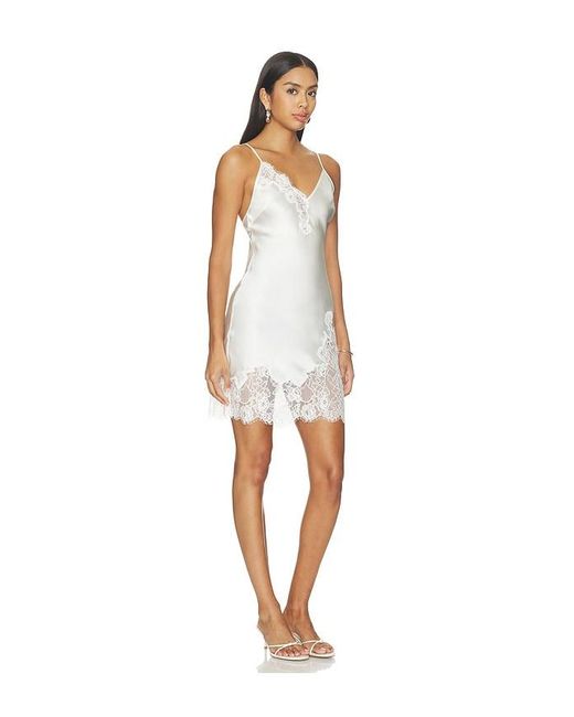 Fleur du Mal White Juliet Lace Mini Slip
