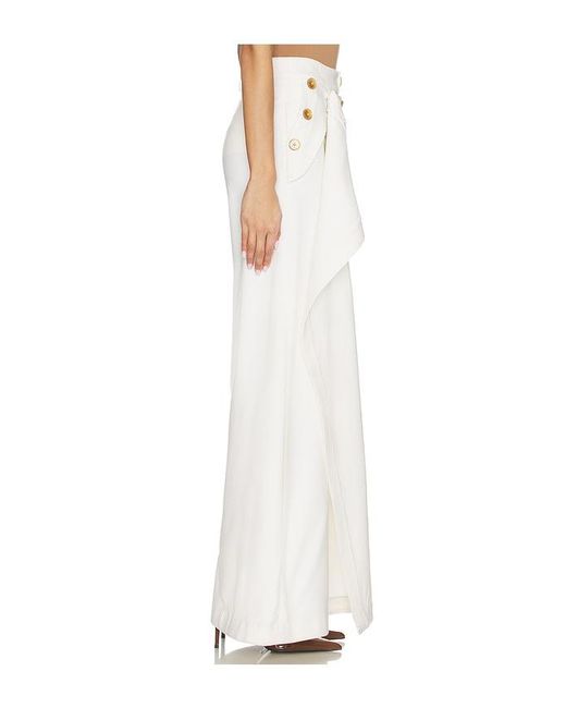 Monse White Cascade Sailor Tailored Trouser
