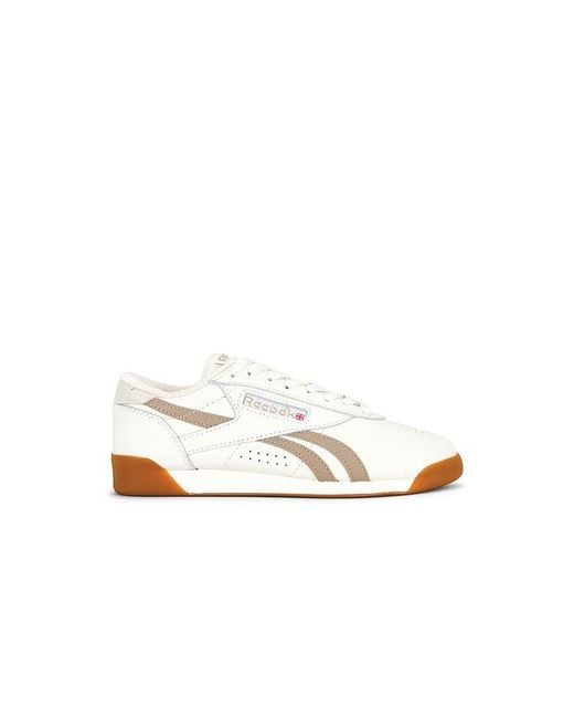 Reebok White Freestyle Low Sneaker