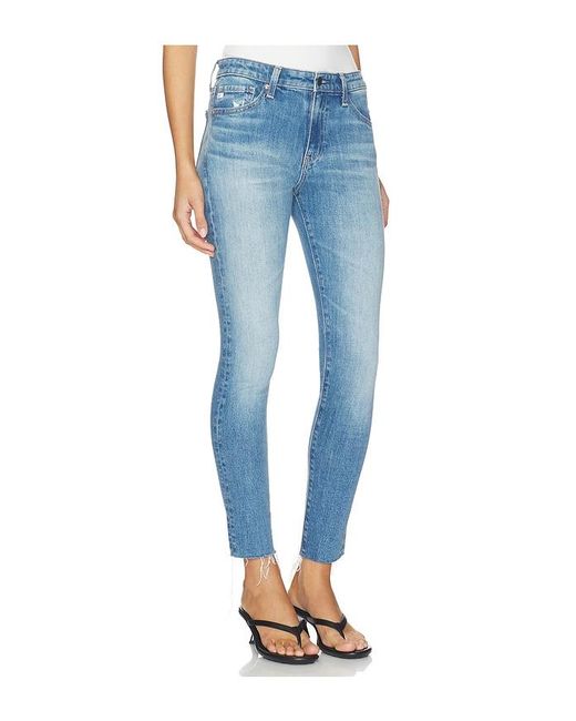 AG Jeans Blue Farrah Ankle Skinny Jeans