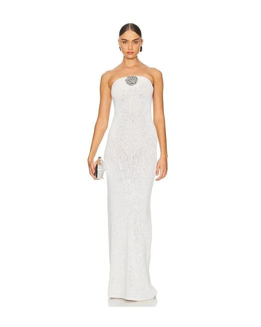 Asta Resort White Chiara Column Dress