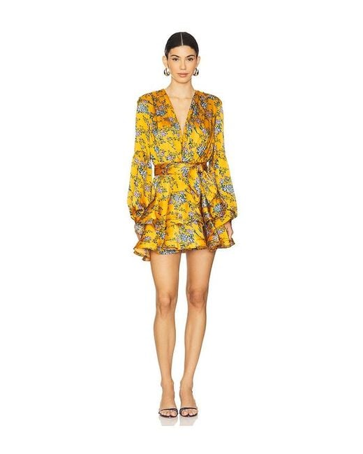 Bronx and Banco Women's Yellow Bedouin Hanna Mini Dress