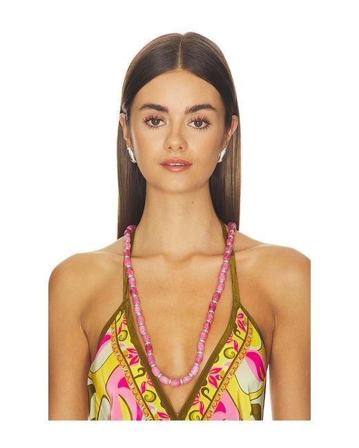Julietta Pink Donna Linea Necklace