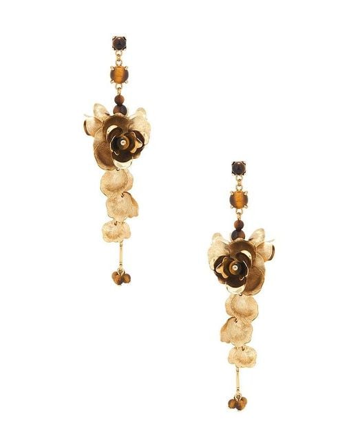 Shashi Metallic Gardenia Earring