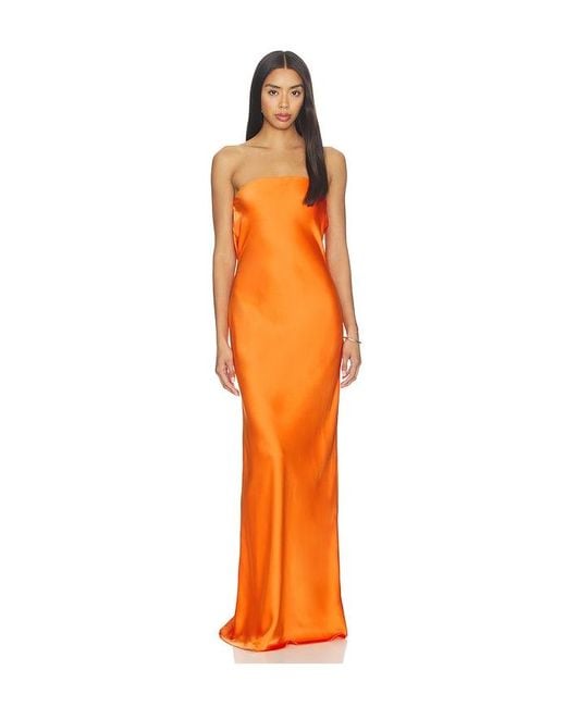 Nbd Orange Indira Gown