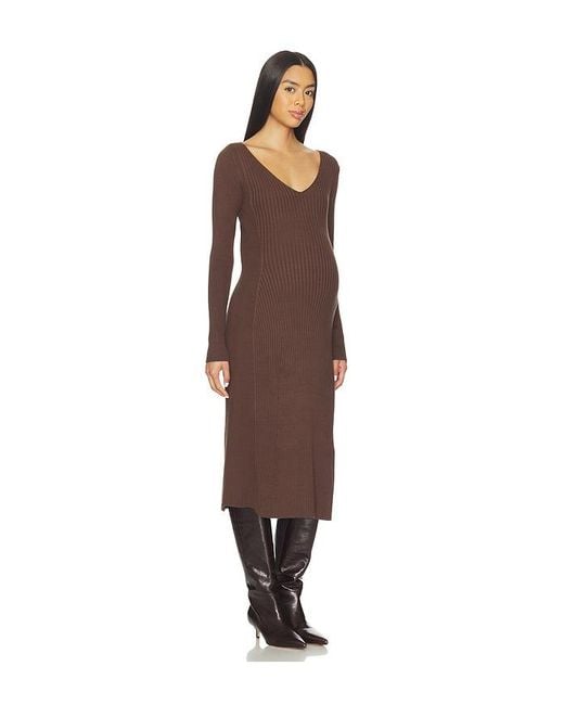 HATCH Brown The Dasha Dress