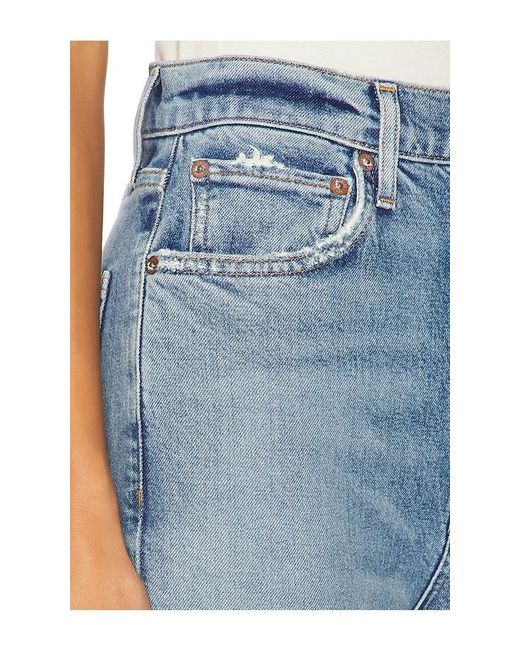 Agolde Blue High Rise Stovepipe Jeans