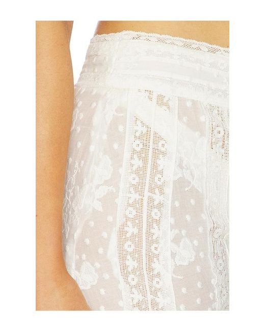 LoveShackFancy White Tevla Pant