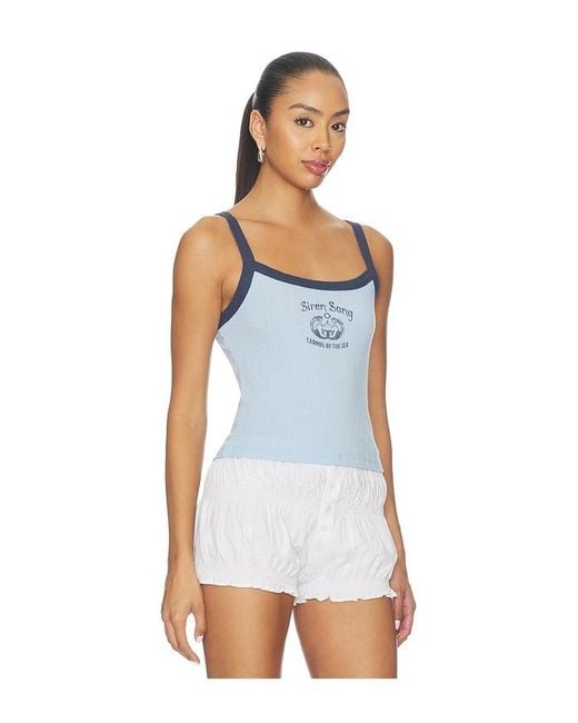 Daydreamer White Siren Song Pointelle 90S Tank Top