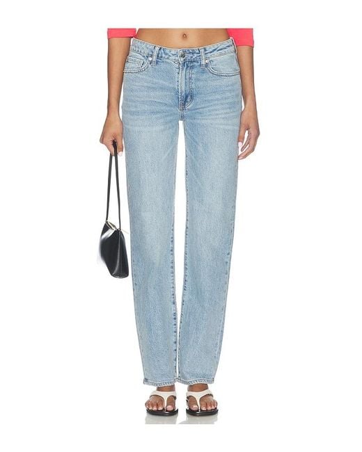 Pistola Blue Aleks High Rise Straight Long Jeans
