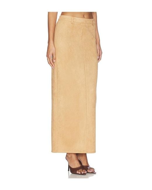 ALL THE WAYS White Bailey Faux Suede Skirt
