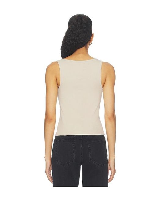 GRLFRND Gray Deep U-Neck Tank