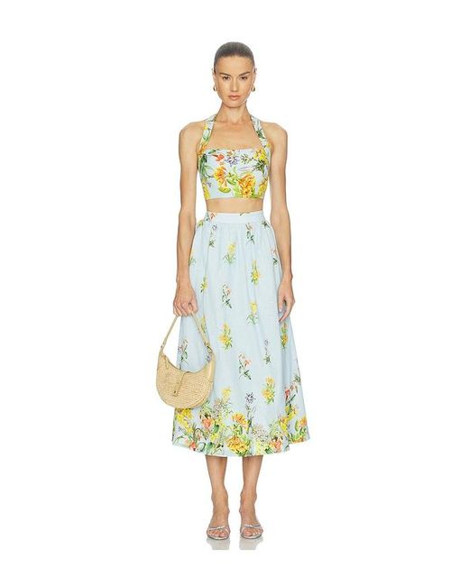 Hemant & Nandita Blue Skirt