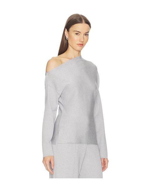 SRG White Lesly Off Shoulder Knit Top