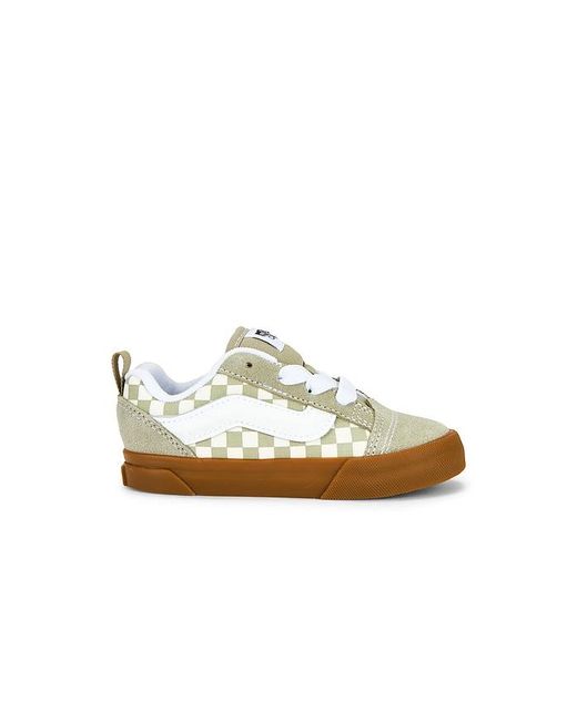 Vans White Toddler Knu Skool Elastic Lace
