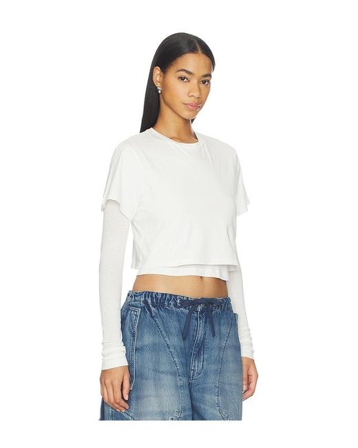 Agolde White Romily Tee Shirt