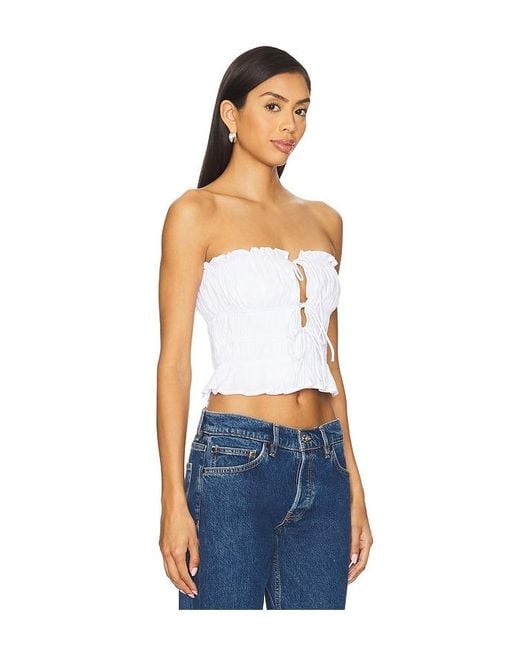 MORE TO COME Blue Valentina Top