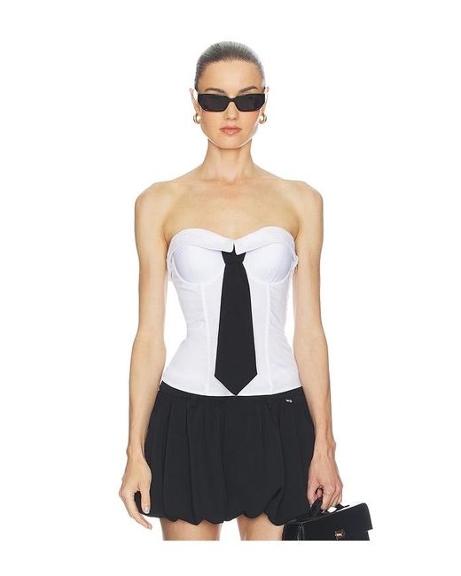 Aniye By White Sandy Bustier Top