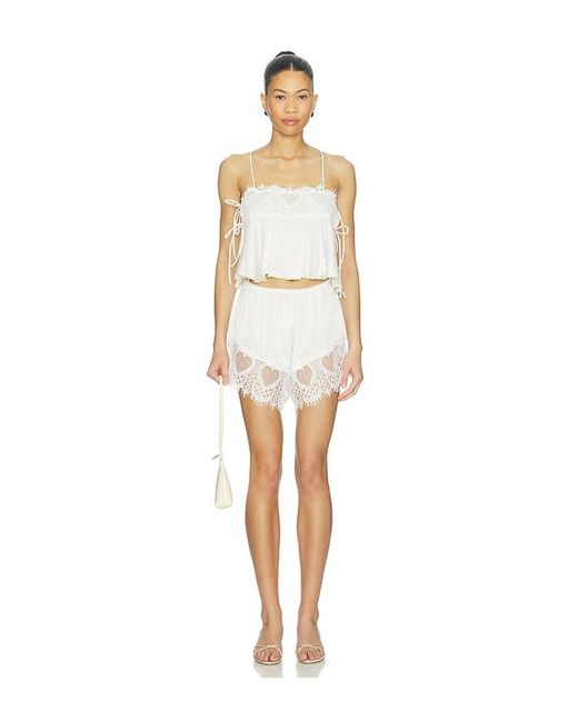 Free People White Sweet Love Cami