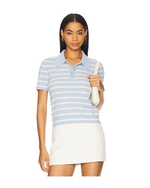 Veronica Beard White Brandt Polo