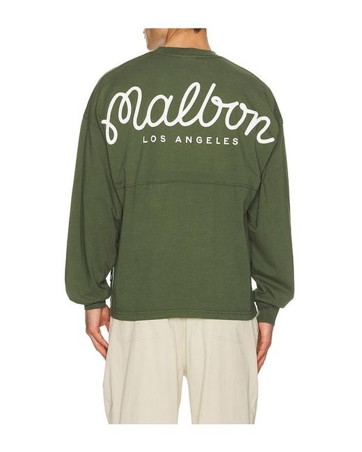 Malbon Green Horizon Tee for men