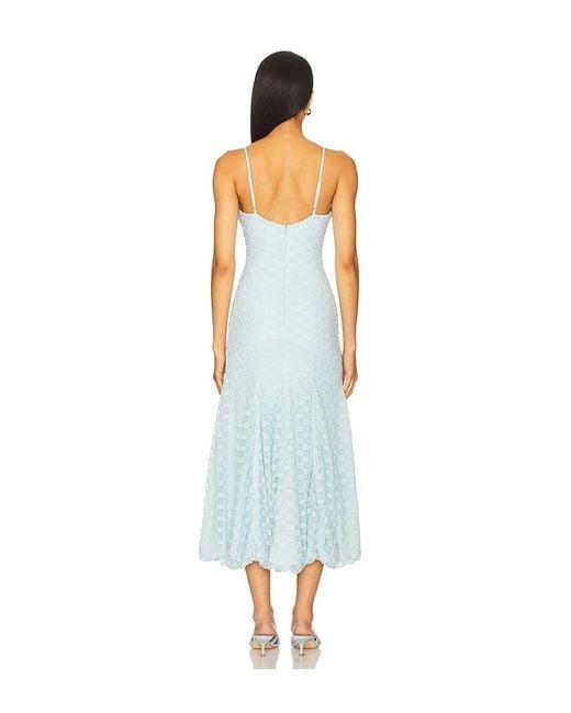 Bardot White Delaney Bubble Midi Dress