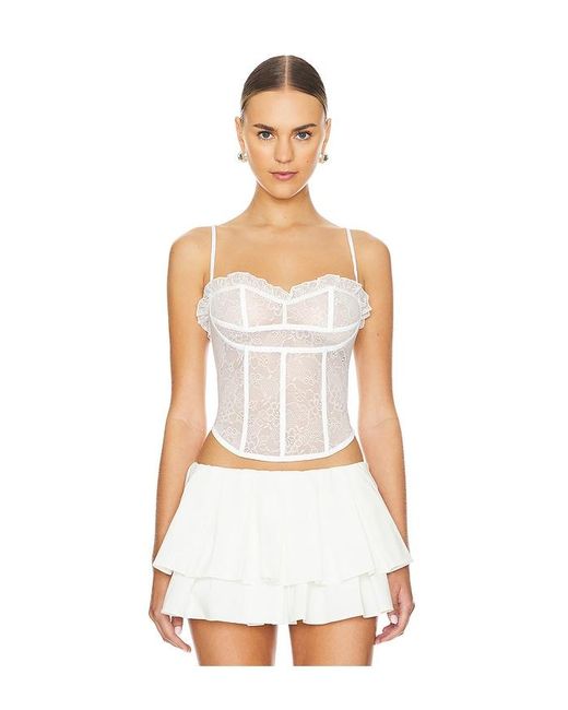 Kim Shui White Bustier Top