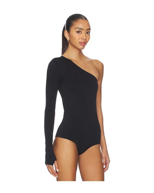 Commando Black Ballett-Bodysuit Mit One-Shoulder-Träger Prima