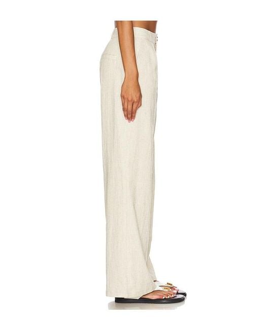 SNDY'S White Hale Linen Pants