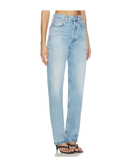 Agolde Blue 90's Mid Rise Loose Jeans