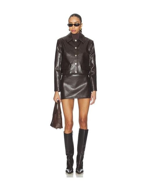 Milkwhite Black Mini Skirt