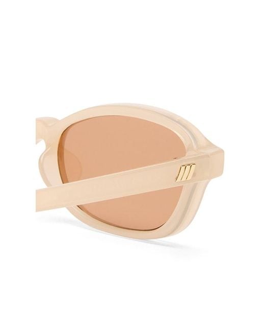 Le Specs White Honey Pot Sunglasses