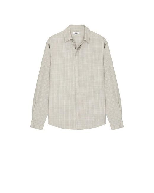 KROST Gray Jordan Wool Plaid Shirt for men