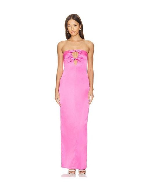 Lovers + Friends Pink Graciela Gown