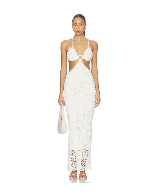 CAPITTANA White Martina Rose Dress