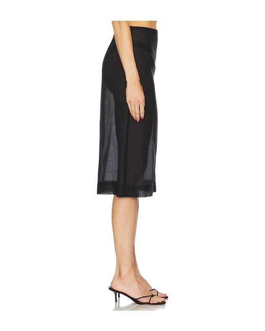 L'academie Black 'Academie Gabin Midi Skirt